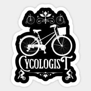 Cyclogist, Funny Gift For A Cyclist Sticker